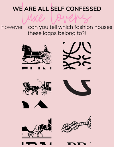 Can you guess which fashion houses these logos belong to?!