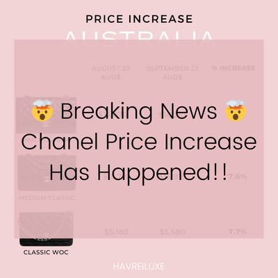 Breaking News: International Chanel Price Increase